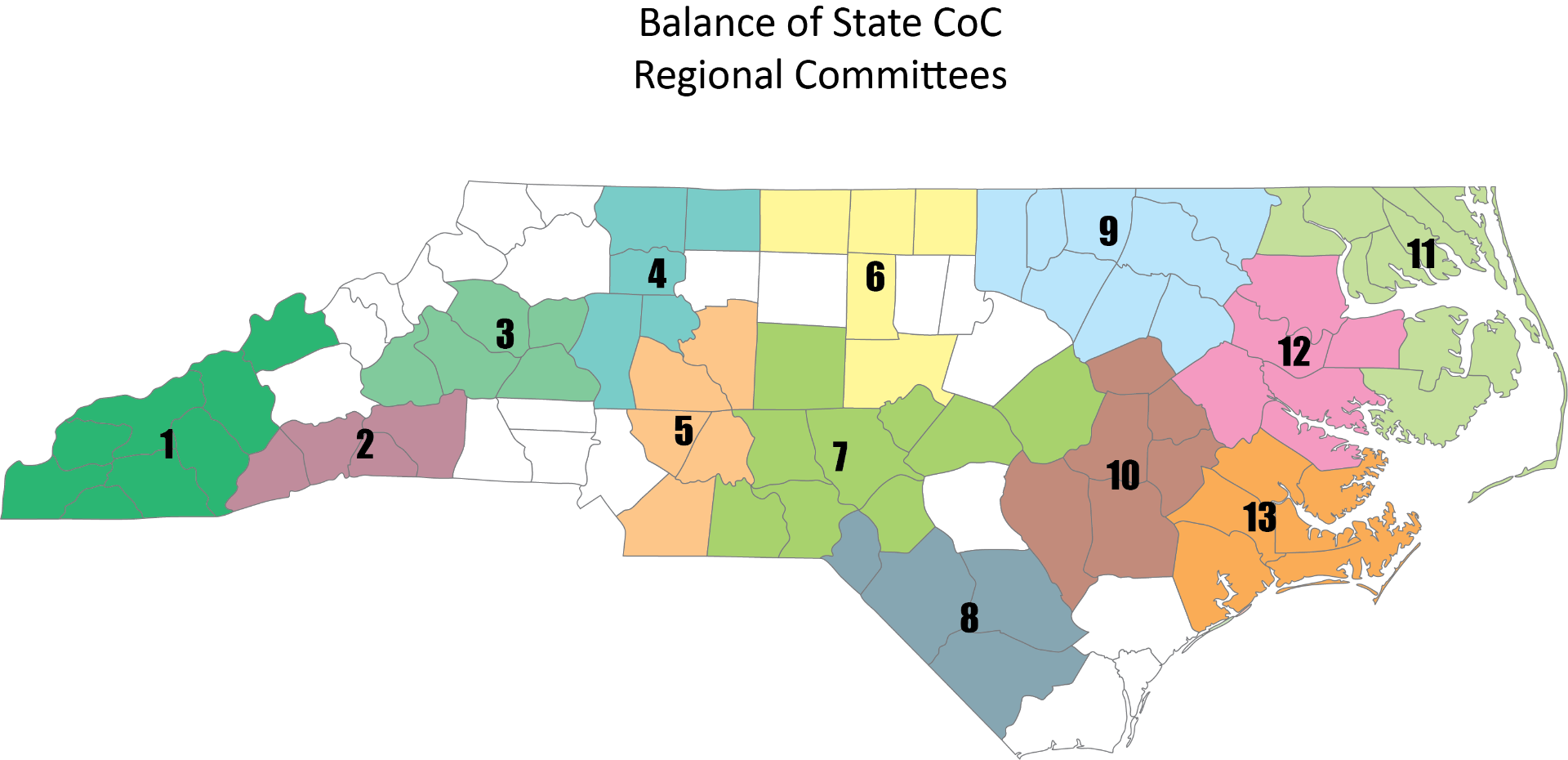 NC BoS CoC Regional Committees